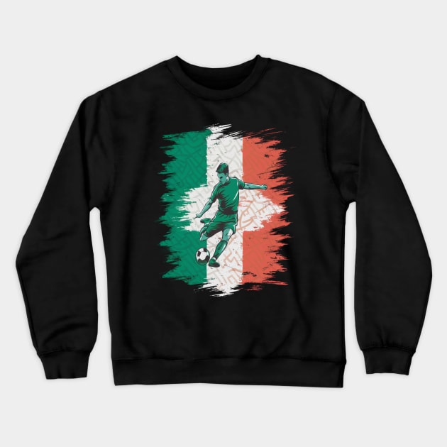 Ireland Soccer " Ireland Soccer Team Irish Flag " Crewneck Sweatshirt by Hunter_c4 "Click here to uncover more designs"